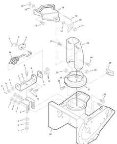 Part Location Diagram of MT302505E701 Briggs and Stratton Worm adjustment bracket